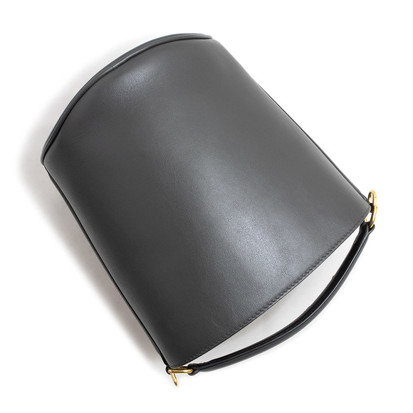 Celine Bucket 2way Shoulder Handbag Crossbody Calfskin Black - Picture 5 of 10